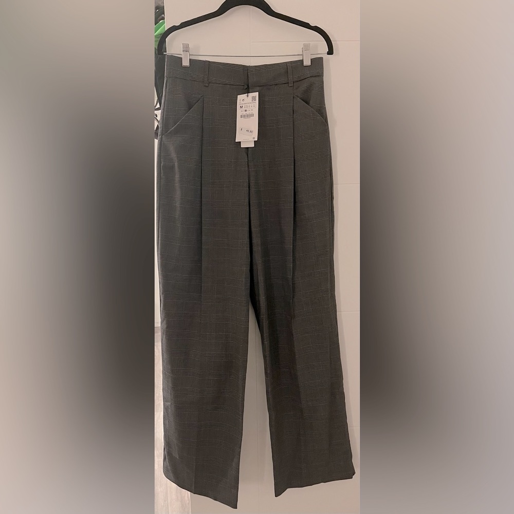 Zara high waisted wide leg trousers